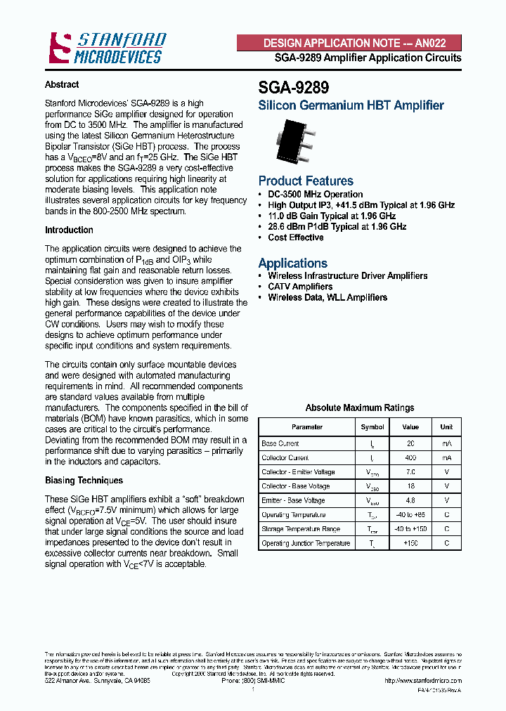 SGA-9289_1114462.PDF Datasheet