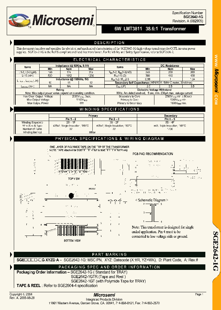 SGE2642-1GTR_1308152.PDF Datasheet