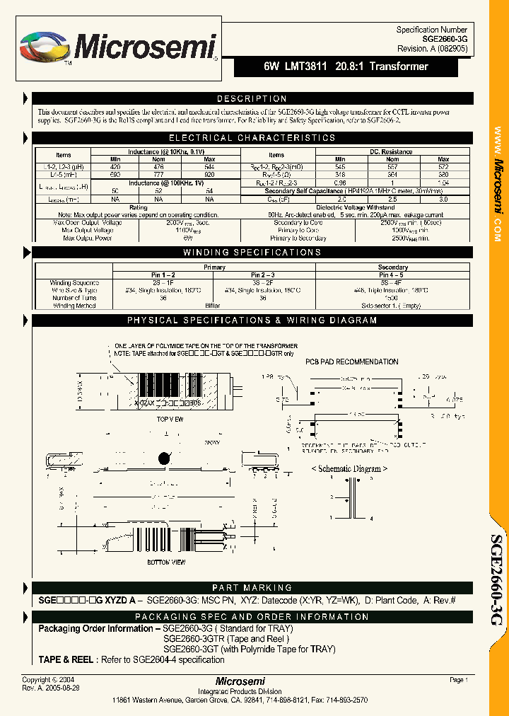 SGE2660-3GTR_1308161.PDF Datasheet