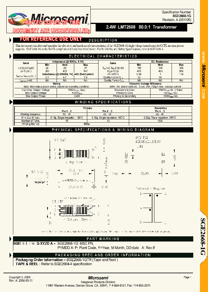 SGE2668-1GTR_1308164.PDF Datasheet