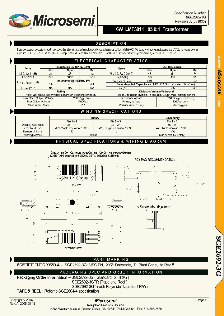 SGE2692-3G_1308166.PDF Datasheet
