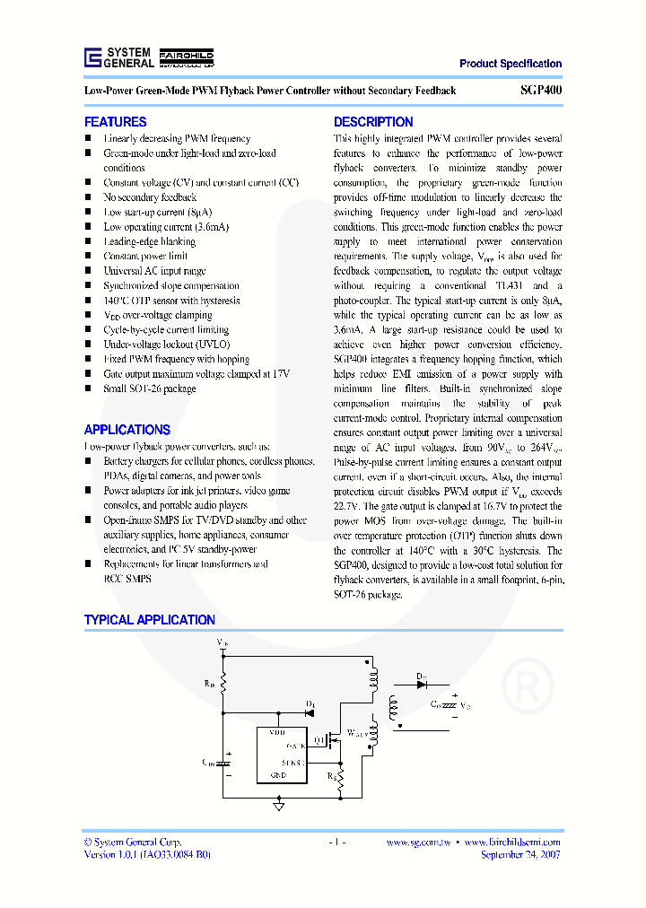 SGP400_1136716.PDF Datasheet
