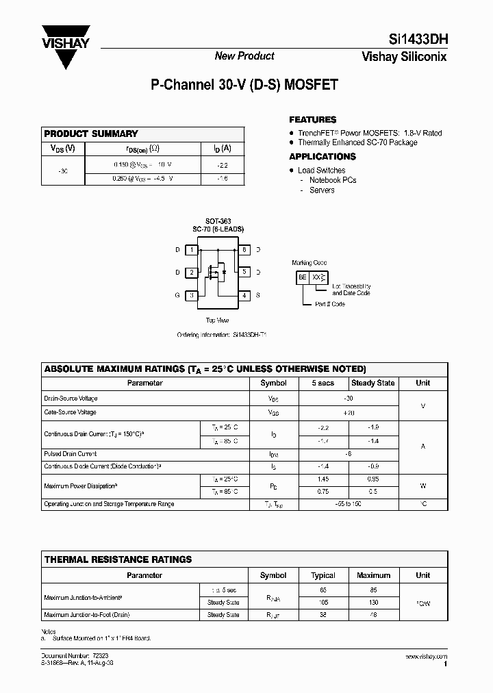 SI1433DH-T1_1308606.PDF Datasheet