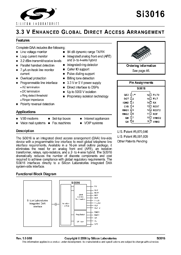 SI3016-KS_1308671.PDF Datasheet