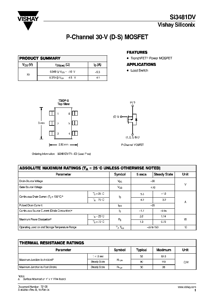 SI3481DV-T1-E3_1308735.PDF Datasheet