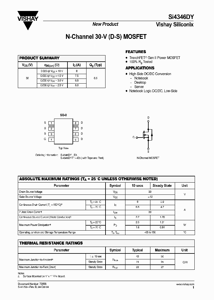 SI4346DY_1043609.PDF Datasheet