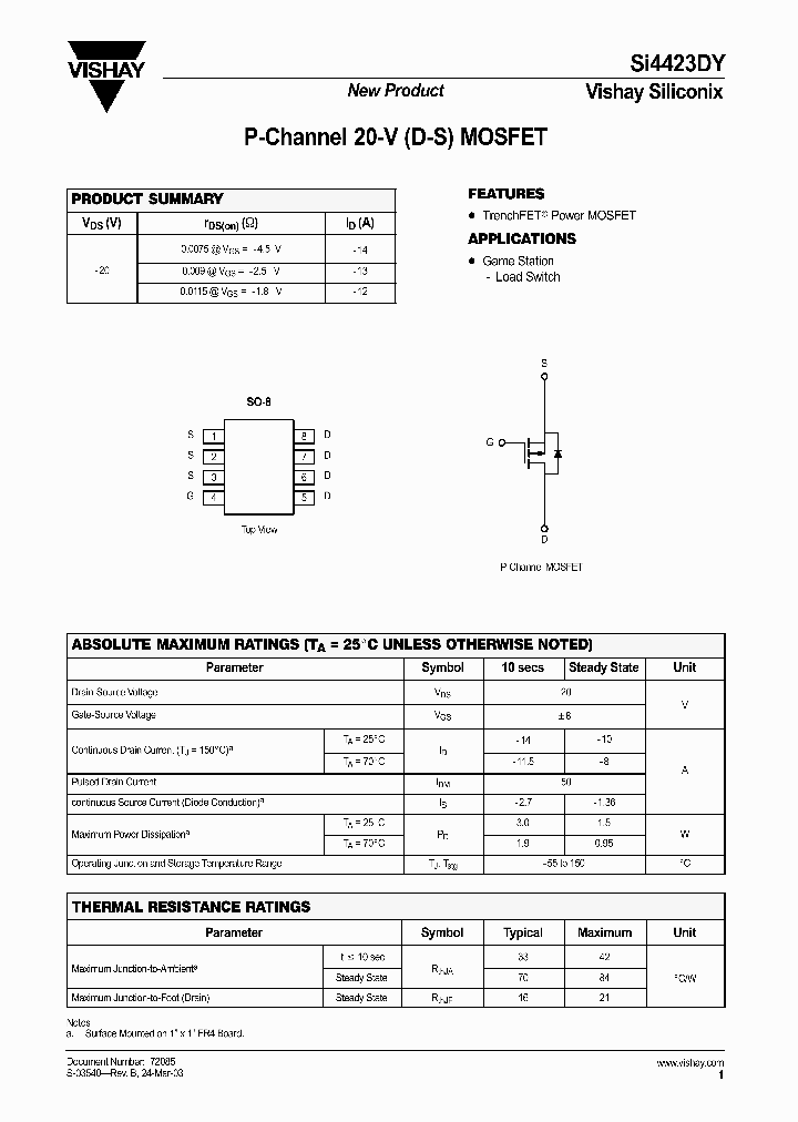 SI4423DY_1085119.PDF Datasheet