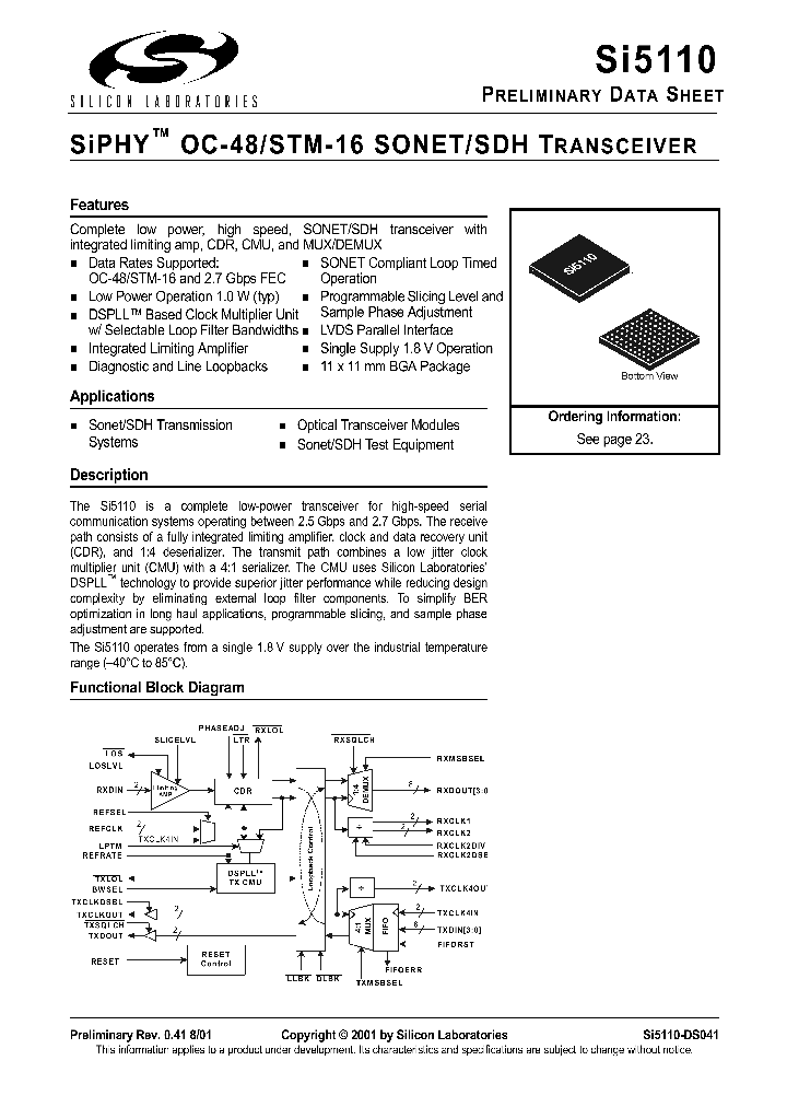 SI5110-BC_1308935.PDF Datasheet