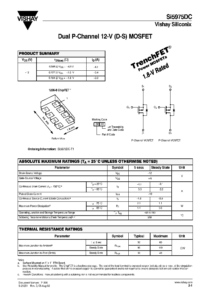 SI5975DC_1113192.PDF Datasheet