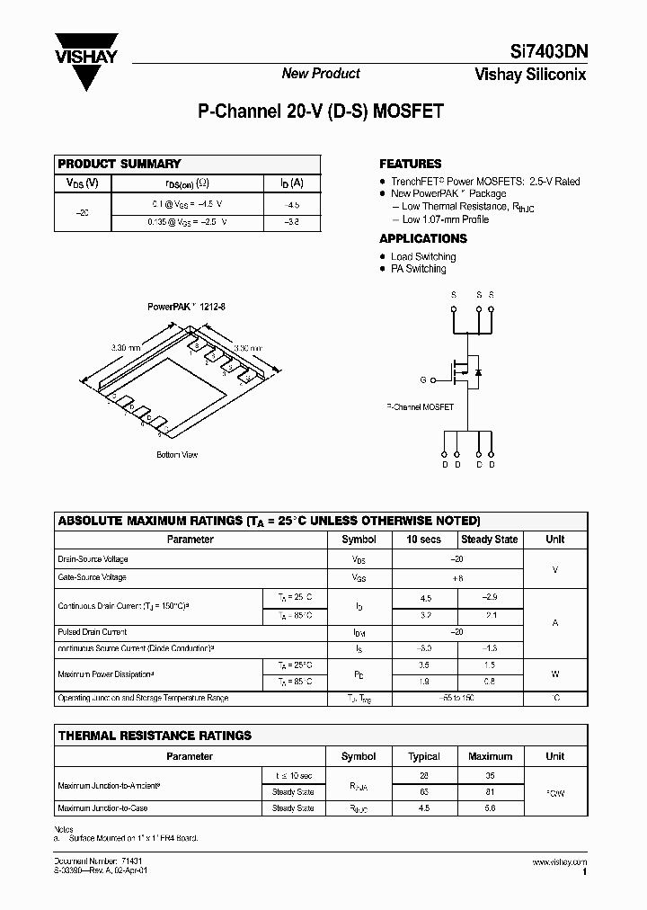 SI7403DN_1309145.PDF Datasheet
