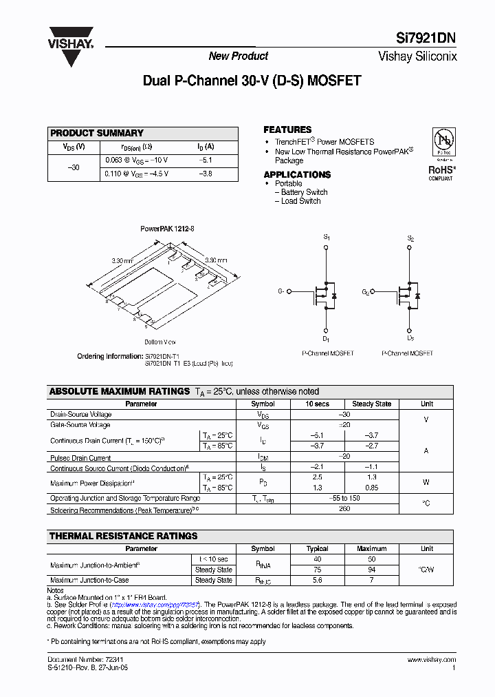 SI7921DN-T1-E3_1309217.PDF Datasheet