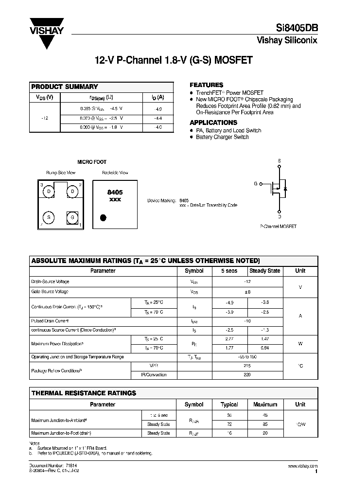 SI8405DB_1309244.PDF Datasheet