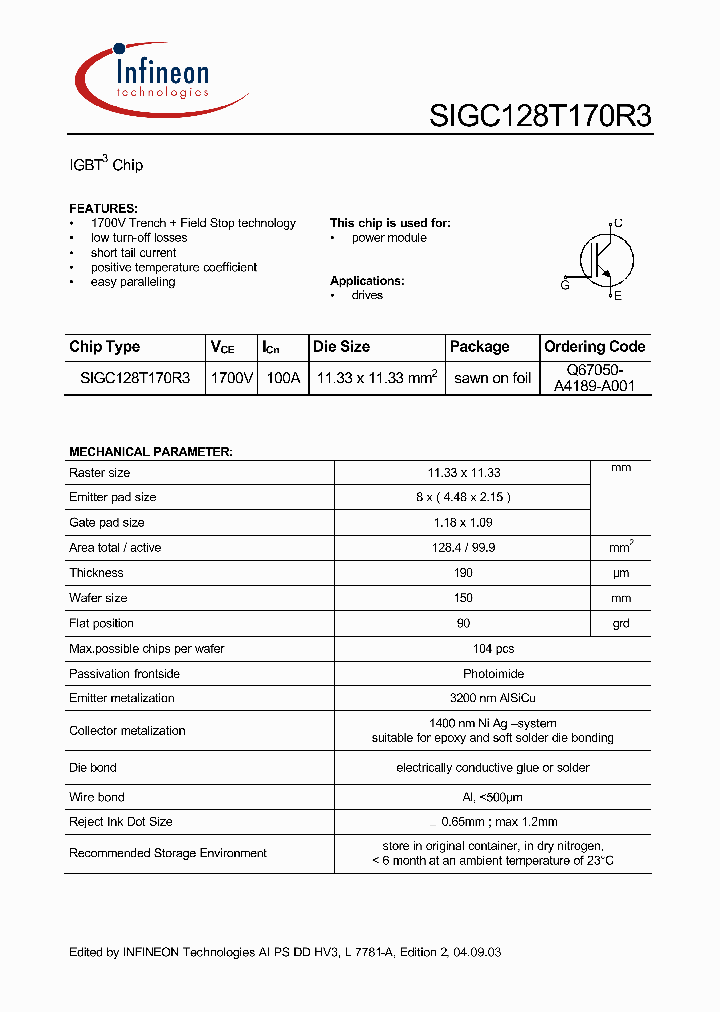 SIGC128T170R3_1309427.PDF Datasheet