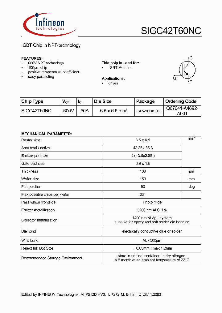 SIGC42T60NC_1309453.PDF Datasheet