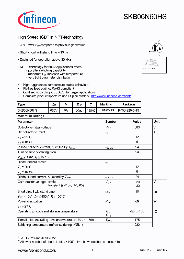SKB06N60HS_1309771.PDF Datasheet