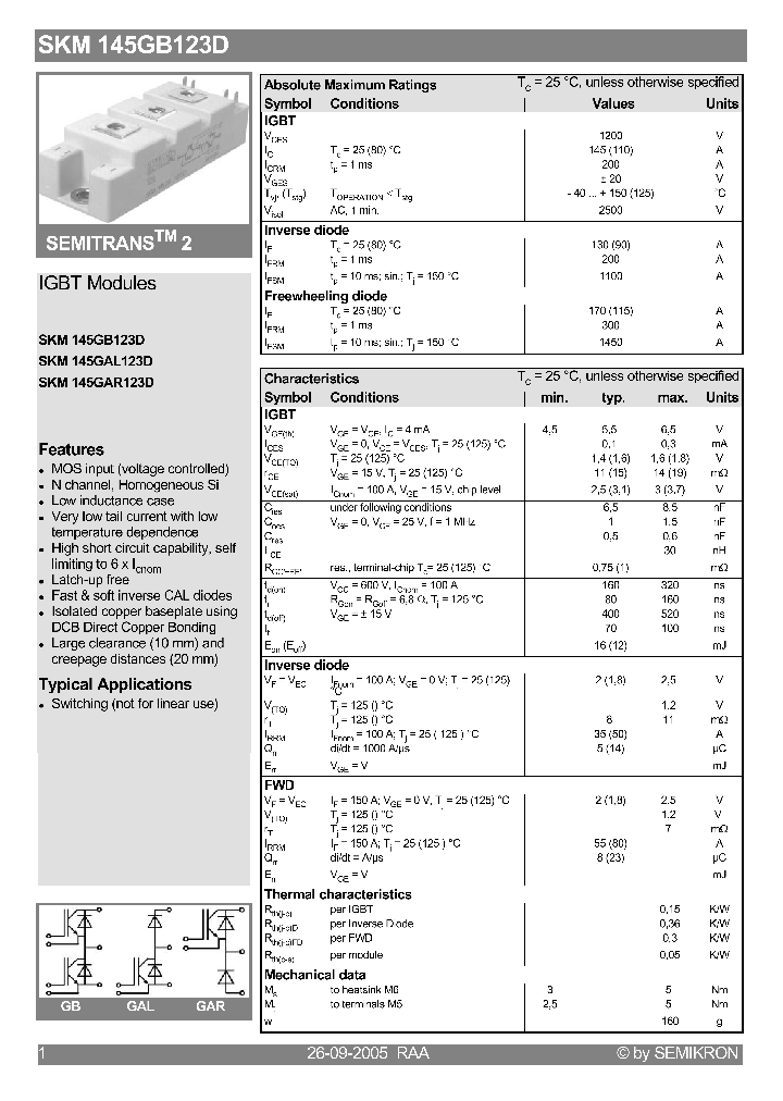 SKM145GB123D_1309849.PDF Datasheet