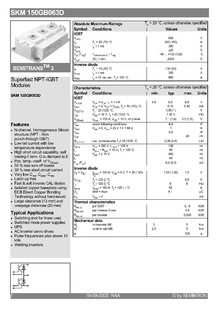 SKM150GB063D_1309853.PDF Datasheet