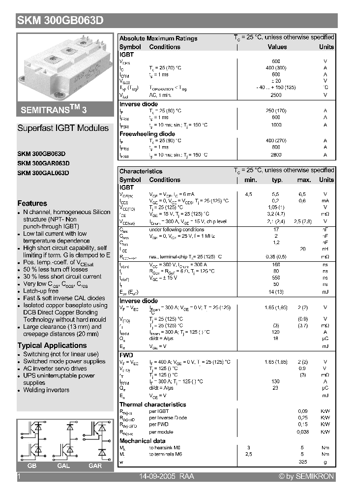 SKM300GB063D_1309860.PDF Datasheet