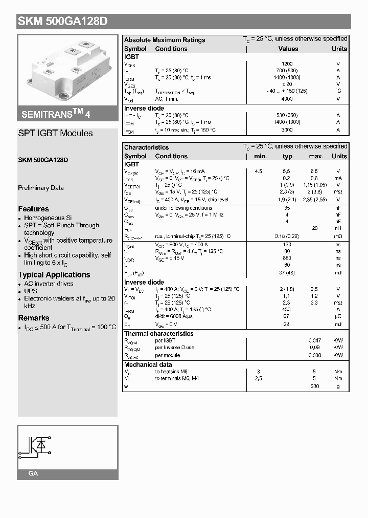 SKM500GA128D_1309869.PDF Datasheet
