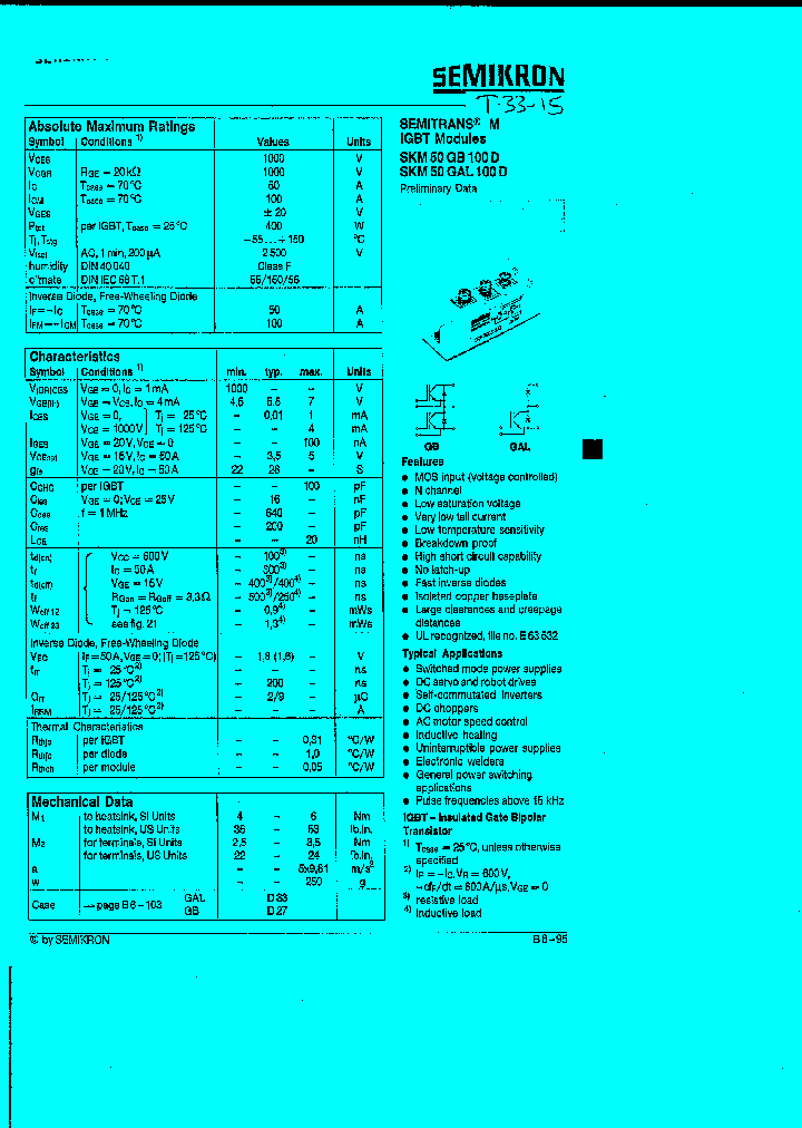SKM50GB100D_1309872.PDF Datasheet