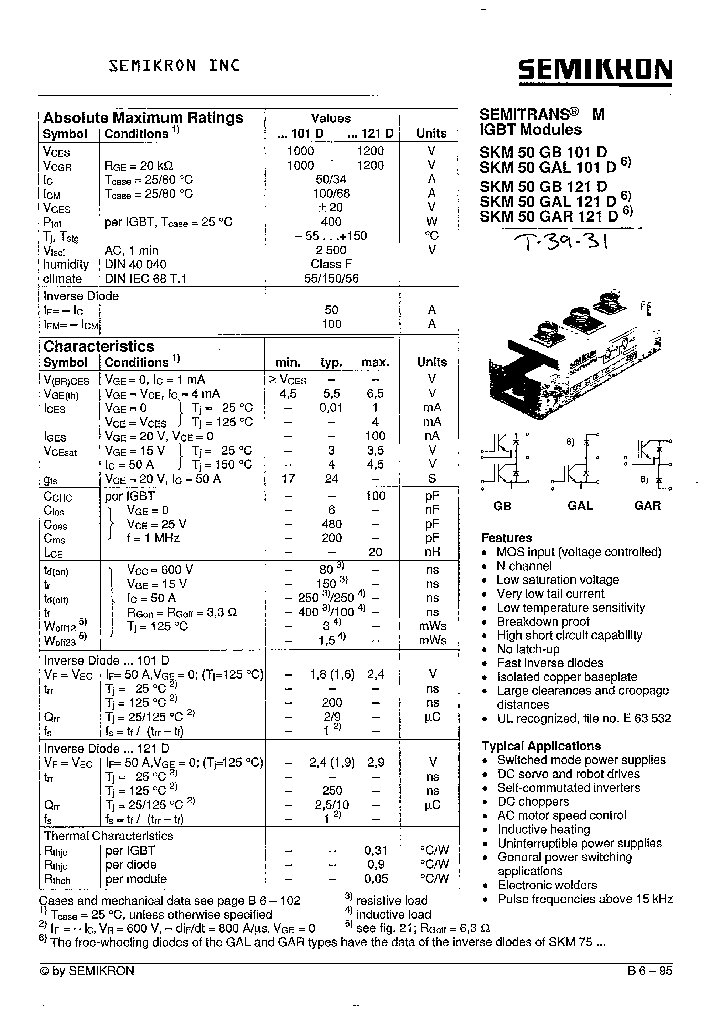 SKM50GB121D_1309873.PDF Datasheet