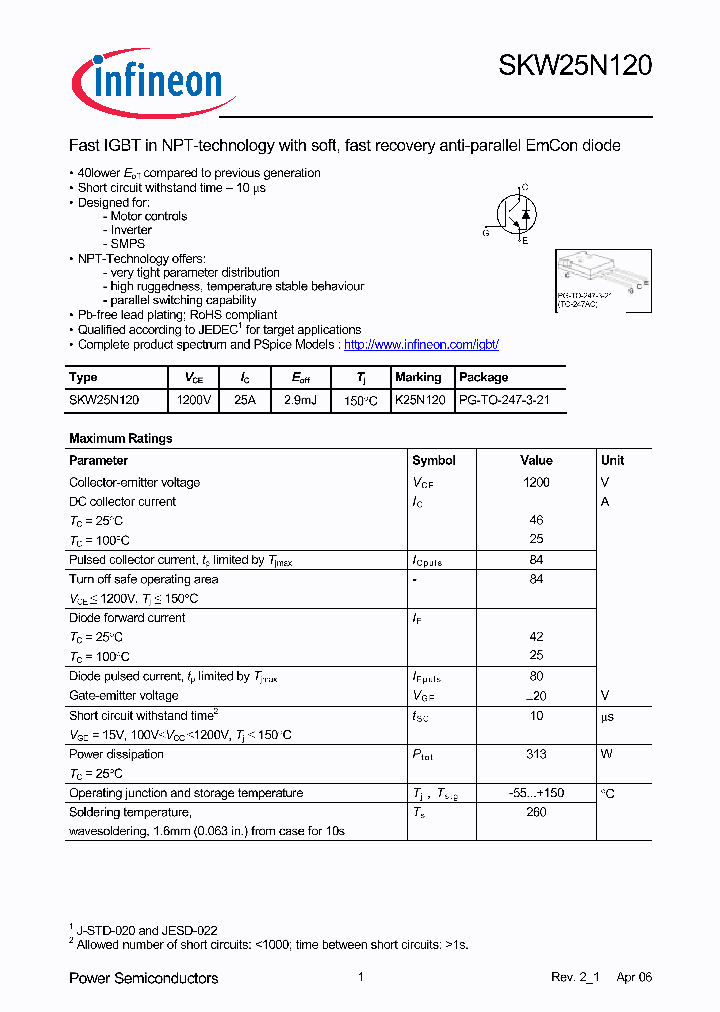 SKW25N120_1309925.PDF Datasheet