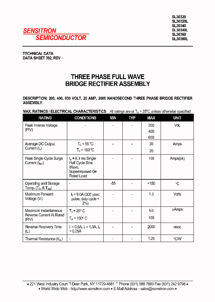 SL30320_1038990.PDF Datasheet