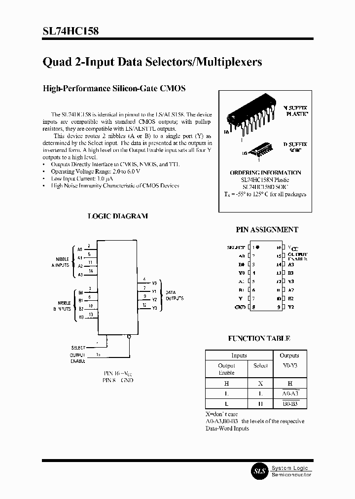 SL74HC158D_1310127.PDF Datasheet