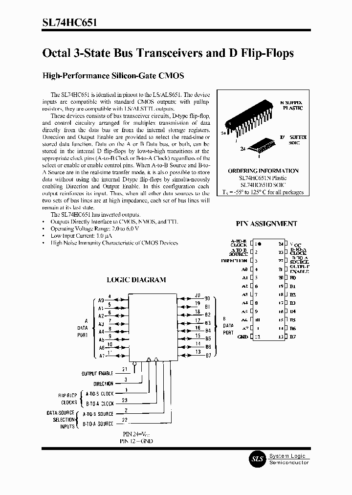 SL74HC651N_1310170.PDF Datasheet