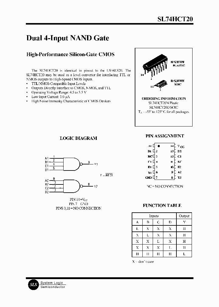 SL74HCT20N_1310190.PDF Datasheet