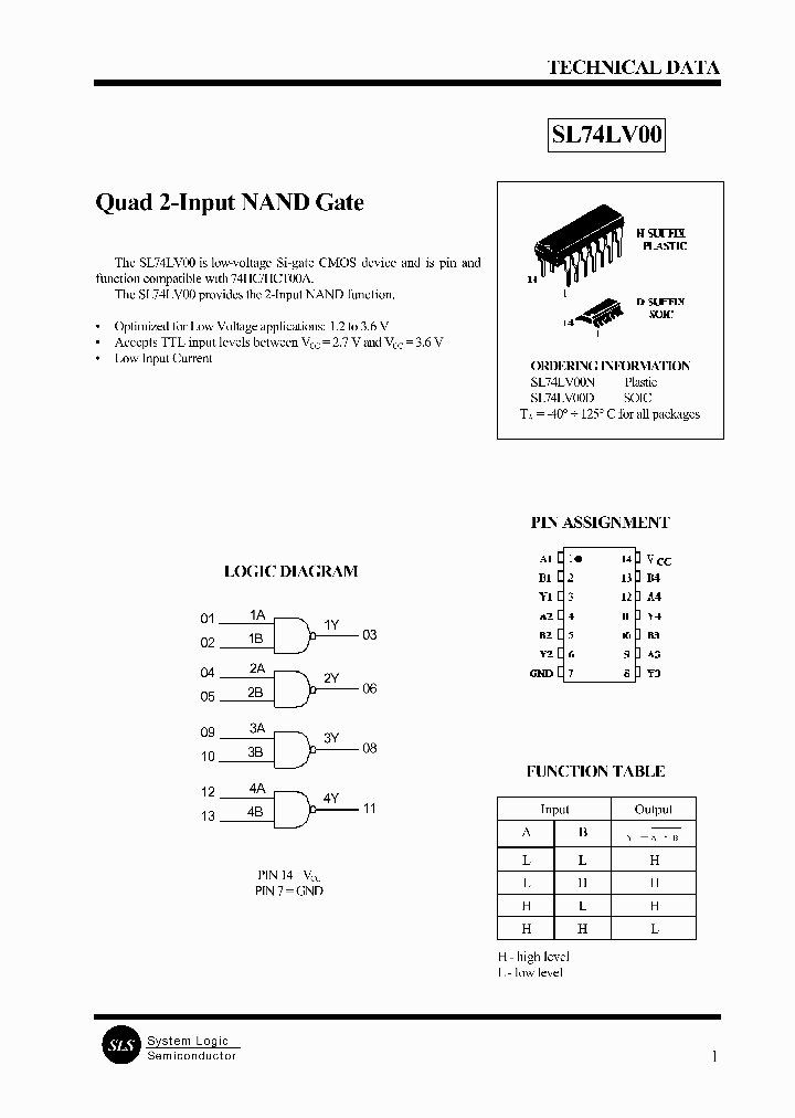 SL74LV00_1310215.PDF Datasheet