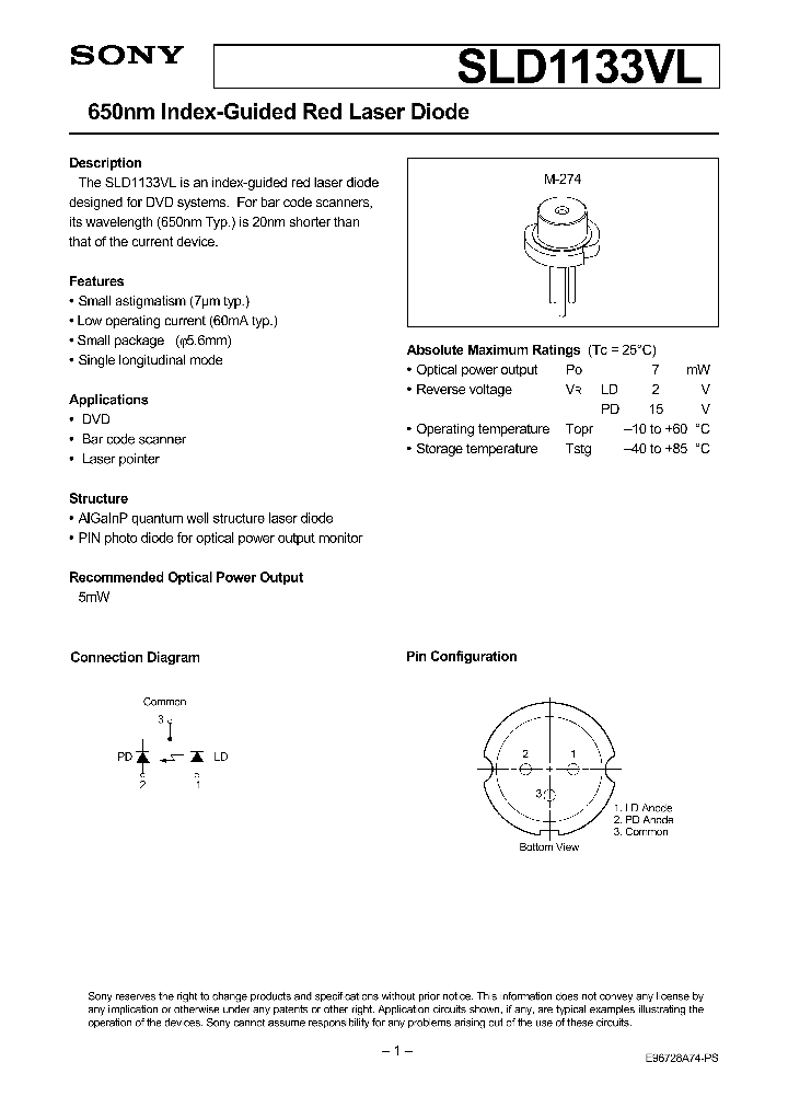 SLD1133VL_1310327.PDF Datasheet