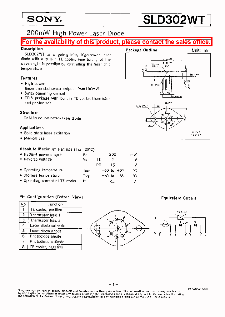 SLD302WT_1158558.PDF Datasheet