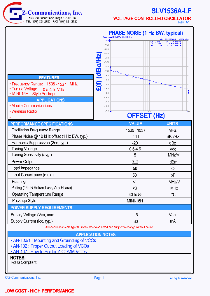 SLV1536A-LF_1310495.PDF Datasheet