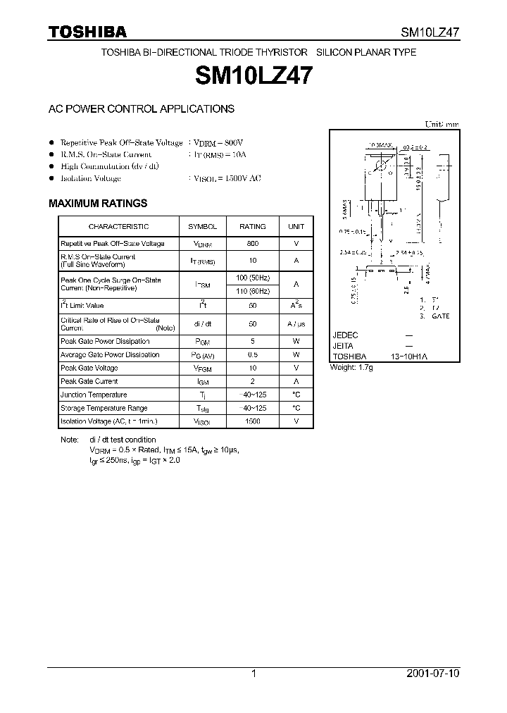 SM10LZ47_1310519.PDF Datasheet