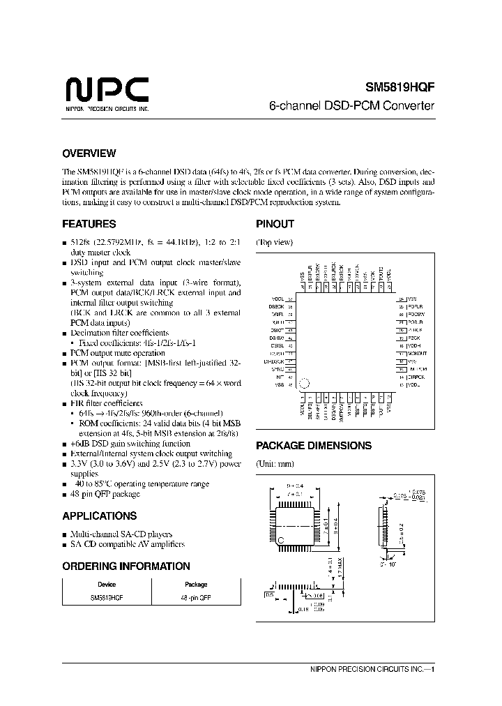 SM5819HQF_1310716.PDF Datasheet