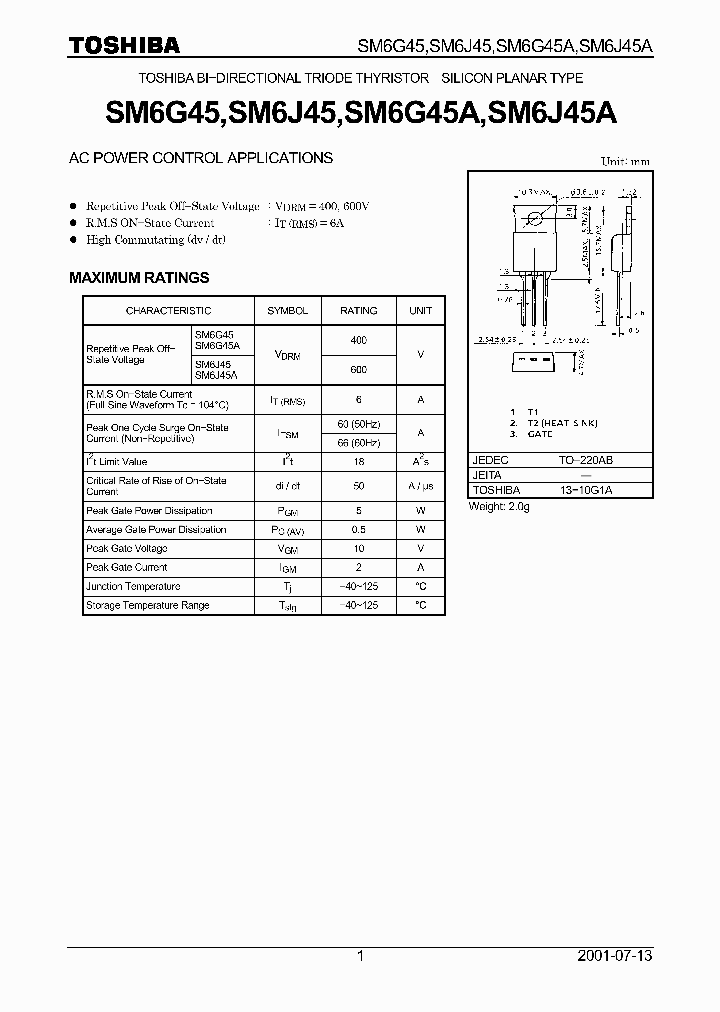 SM6J45A_1310805.PDF Datasheet
