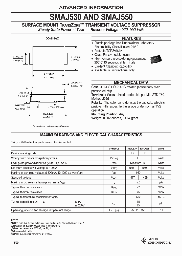 SMAJ550_933050.PDF Datasheet