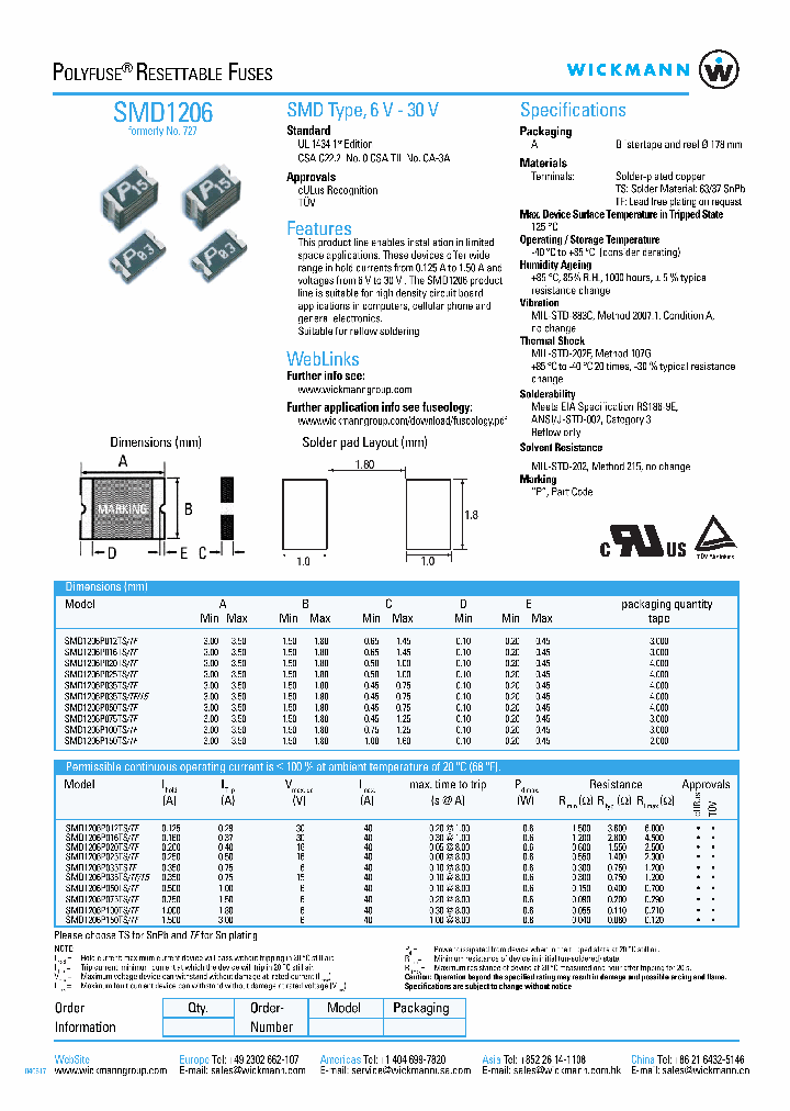 SMD1206P150TSA_1311264.PDF Datasheet