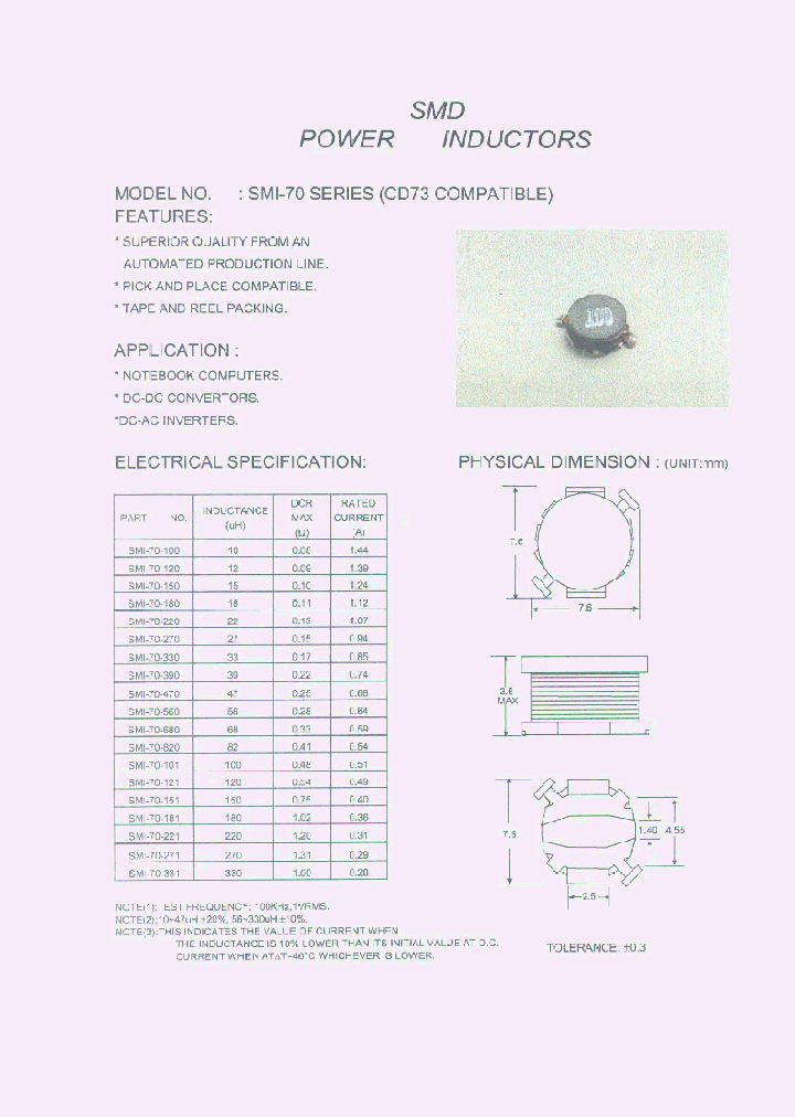 SMI-70-820_1311384.PDF Datasheet