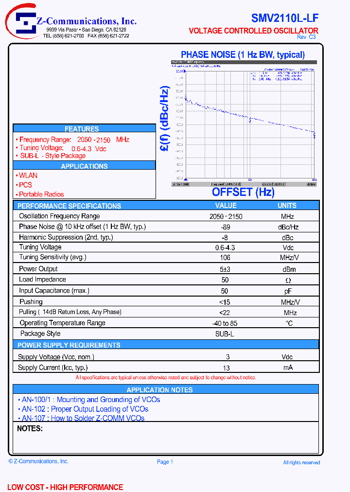 SMV2110L-LF_1311700.PDF Datasheet