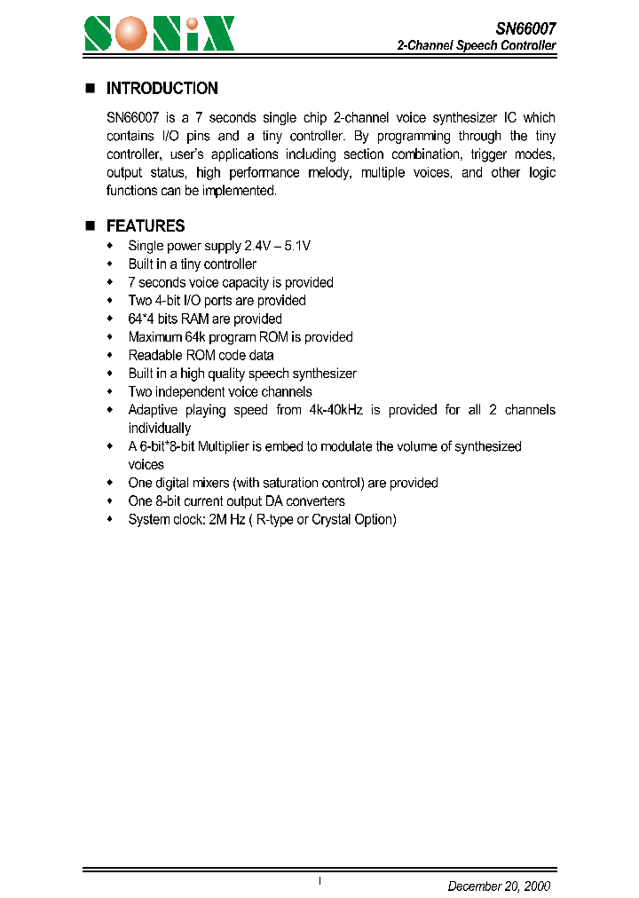 SN66007_1311977.PDF Datasheet