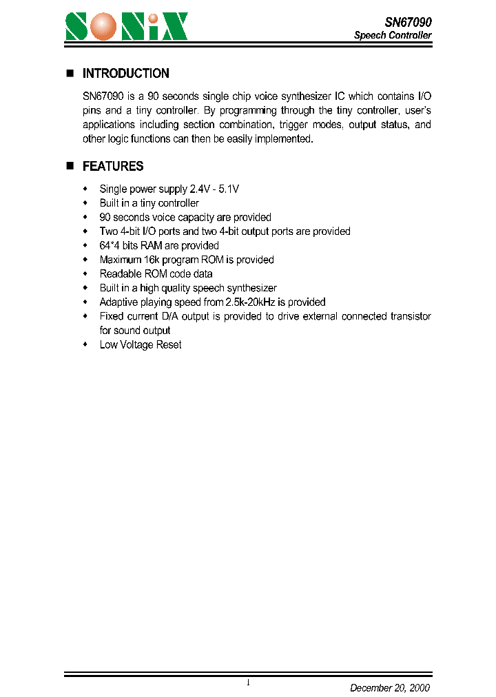 SN67090_1312014.PDF Datasheet