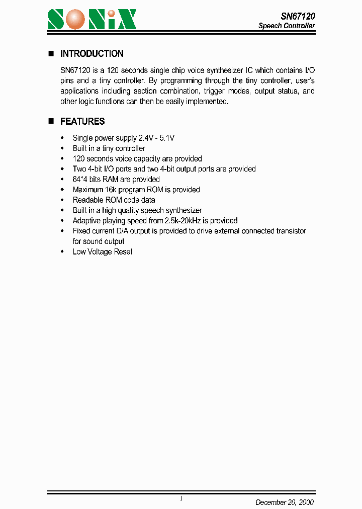 SN67120_1184541.PDF Datasheet