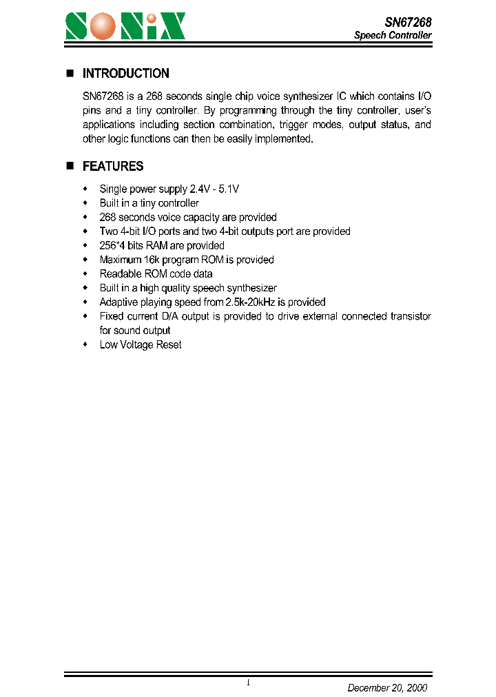 SN67268_1312015.PDF Datasheet