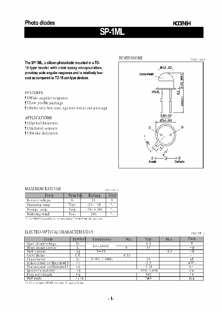 SP-1ML_1314734.PDF Datasheet