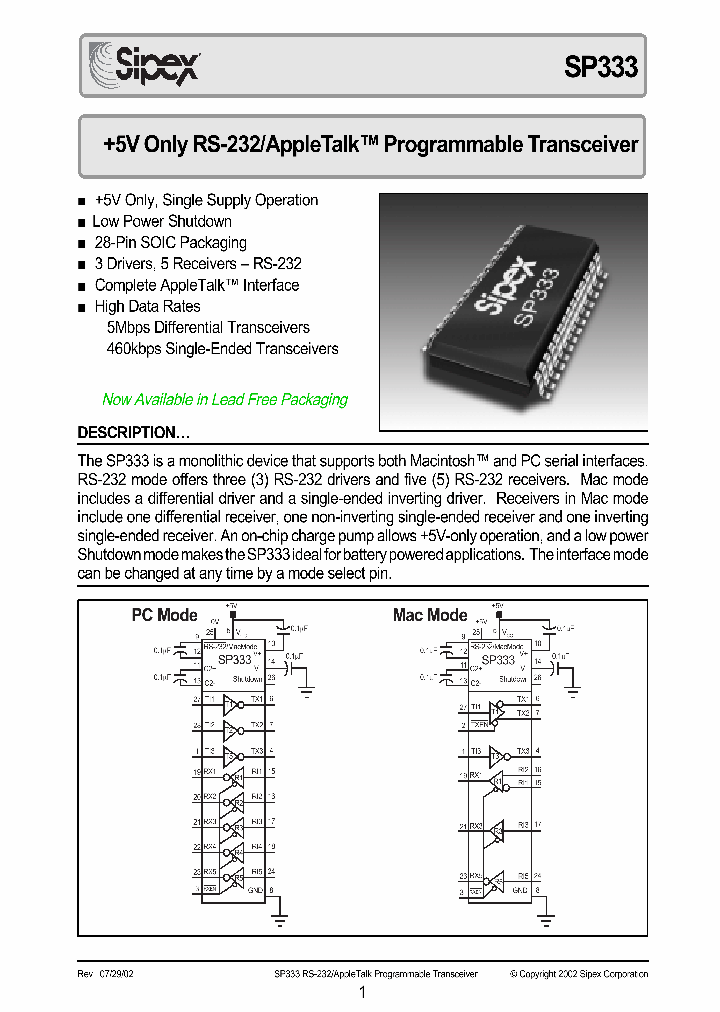SP33307_1314830.PDF Datasheet