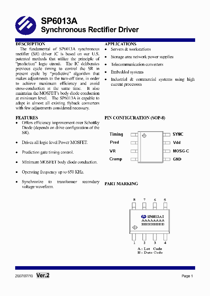 SP6013AS8TG_1314977.PDF Datasheet