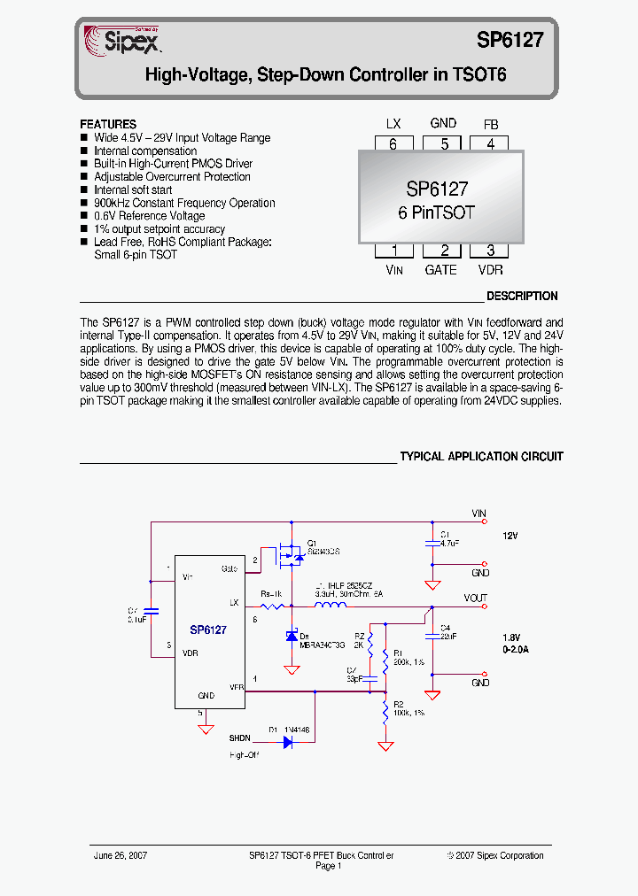SP6127EK1LTR_1314994.PDF Datasheet