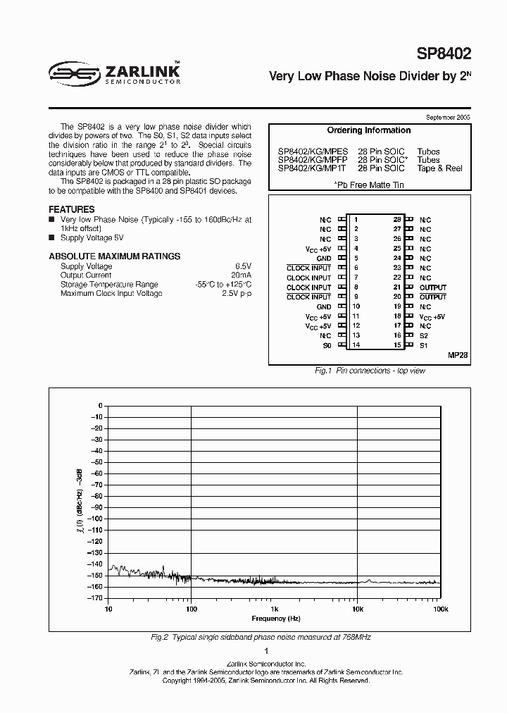 SP8402MPFP_1315205.PDF Datasheet